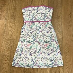 NWT Tibi strapless embroidered dress size 10